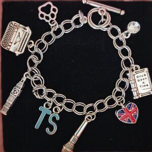 New Taylor Swift " TTPD Eras" Inspired Stainless Steel Charm Bracelet